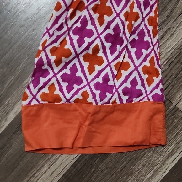 Banana Republic Orange/Purple Swimsuit Cover up or Tunic Size Small - Picture 7 of 7